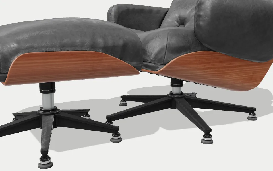 The chair's bases from the side